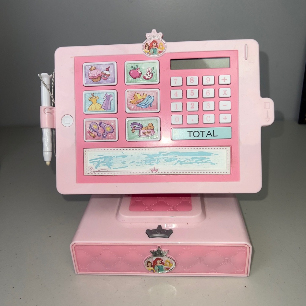 Disney Princess Cash Register Kids Pink Good Boutique Toy Tablet 95583